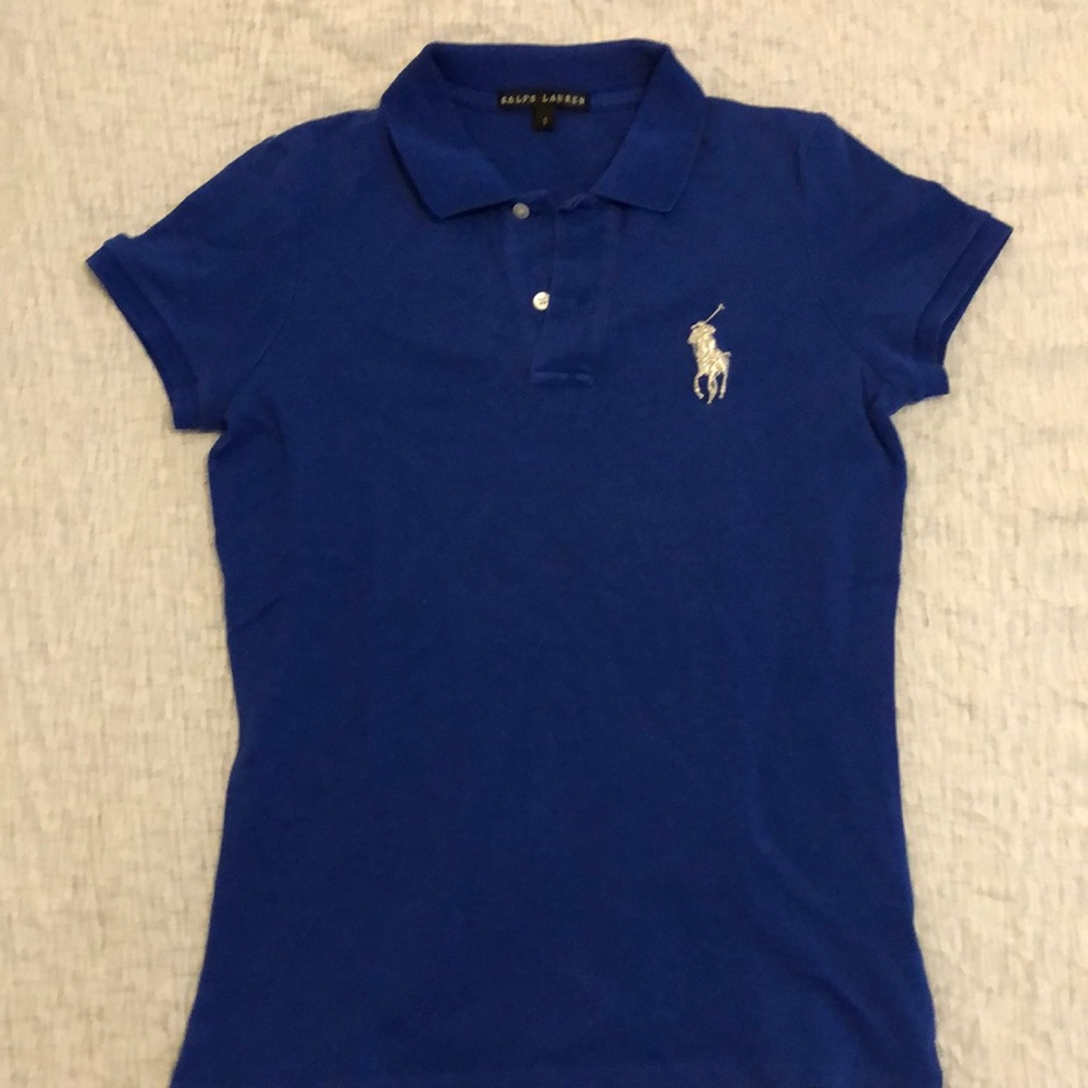 Blue Ralph Lauren Polo T-Shirt; Size S